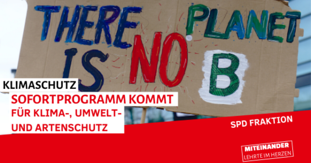 Ratsmehrheit fordert Sofortprogramm Klimaschutz und Fortschreibung des